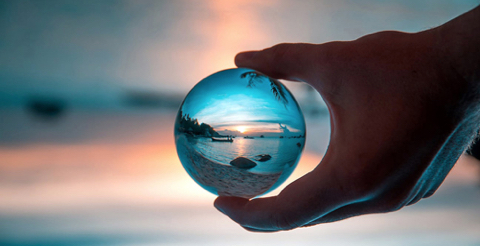 Lens Ball, Spherical Glass Lens